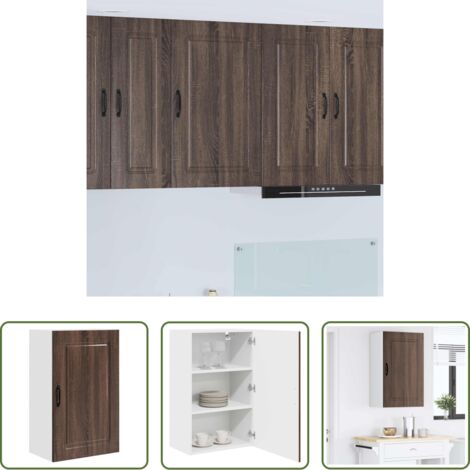 vidaXL Muebles de cocina -  Mueble de Cocina Kalmar Roble Marrón 50 x 31 x 80 cm