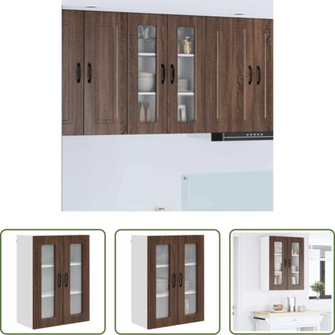 vidaXL Muebles de cocina -  Mueble de Cocina Kalmar Roble Marrón 60 x 31 x 80 cm