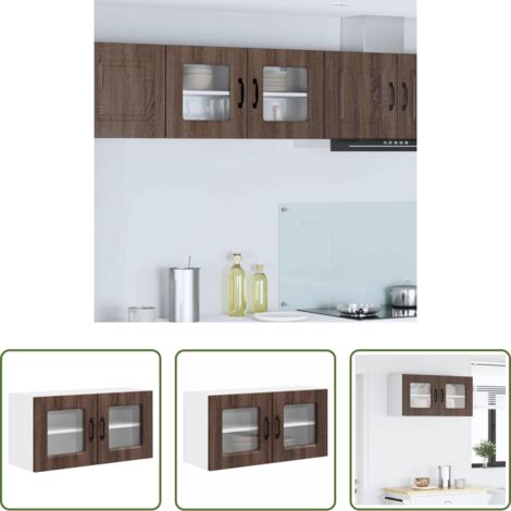 vidaXL Muebles de cocina -  Mueble de Cocina Kalmar Roble Marrón 80 x 31 x 40 cm