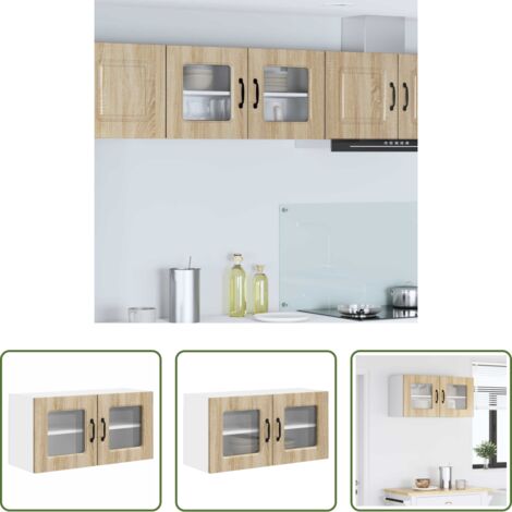 vidaXL Muebles de cocina -  Mueble de Cocina Kalmar Roble Sonoma 80 x 31 x 40 cm