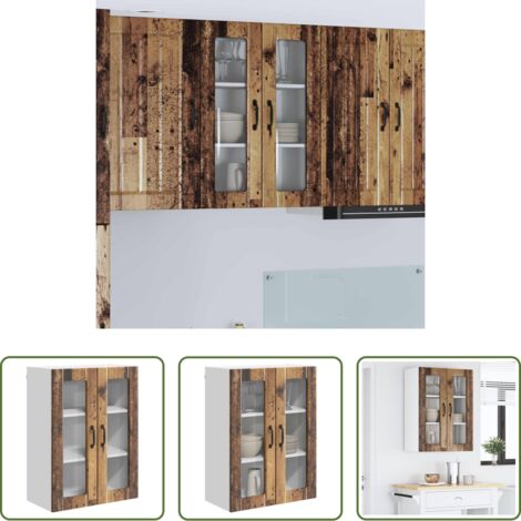 vidaXL Muebles de cocina -  Mueble de Cocina Madera vieja 60 x 31 x 80 cm