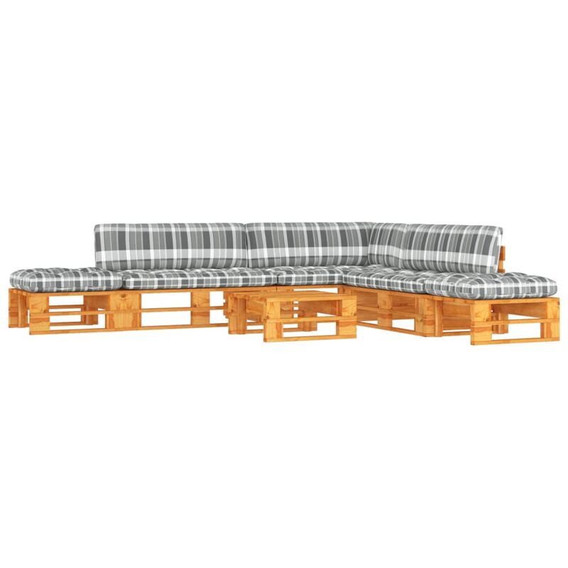 

Vidaxl - Muebles de palets 6 pzas madera pino impregnada marrón miel - Marrón