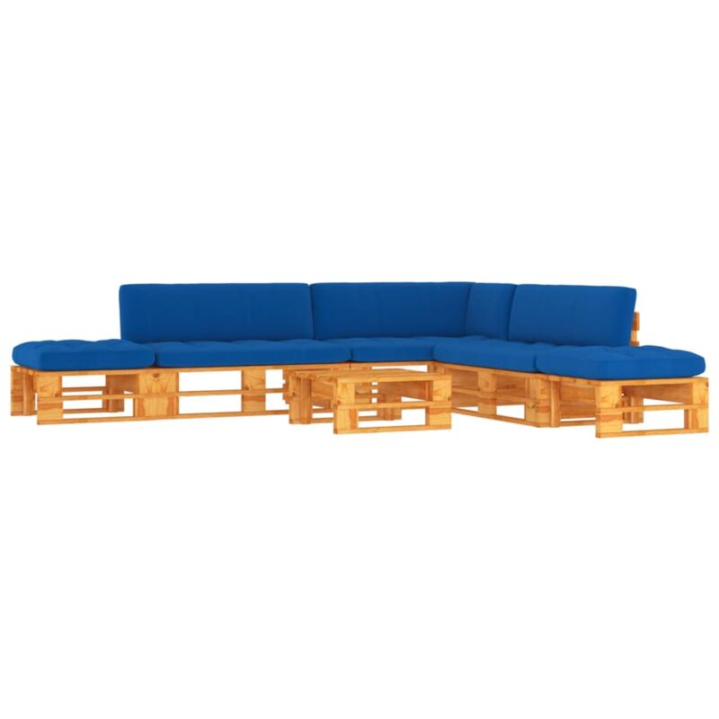 

Vidaxl - Muebles de palets 6 pzas madera pino impregnada marrón miel - Marrón