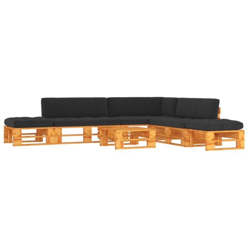 

Vidaxl - Muebles de palets 6 pzas madera pino impregnada marrón miel - Marrón