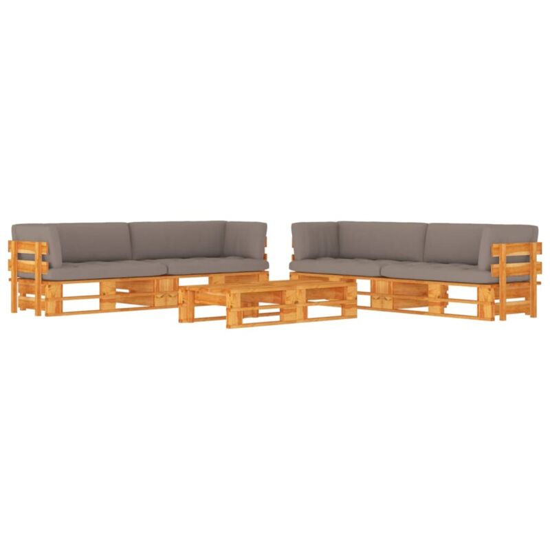

Muebles de palets 6 pzas madera pino impregnada marrón miel - Marrón - Vidaxl