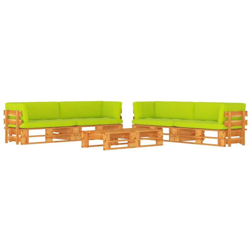 

vidaXL Muebles de palets 6 pzas madera pino impregnada marrón miel - Marrón