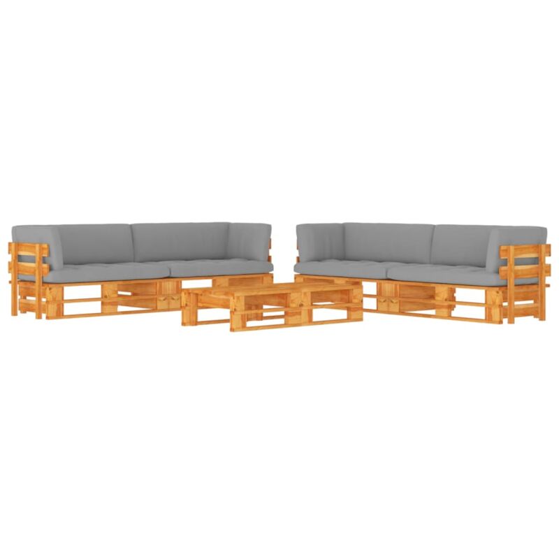 

Muebles de palets 6 pzas madera pino impregnada marrón miel - Marrón - Vidaxl