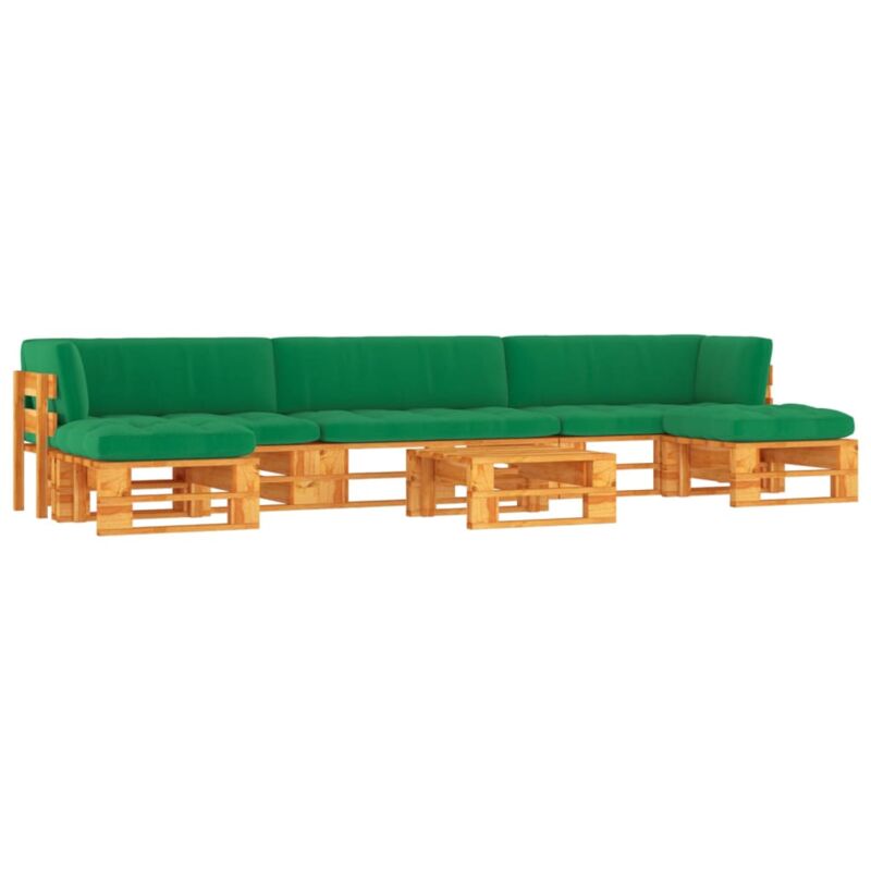 

Muebles de palets 6 pzas madera pino impregnada marrón miel - Marrón - Vidaxl