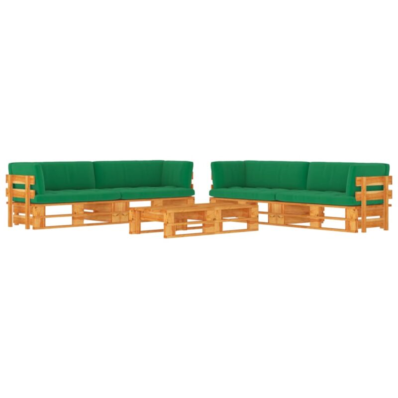 

vidaXL Muebles de palets 6 pzas madera pino impregnada marrón miel - Marrón