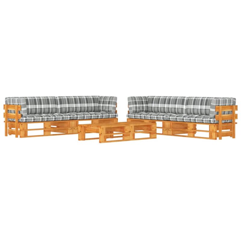 

Muebles de palets 6 pzas madera pino impregnada marrón miel - Marrón - Vidaxl