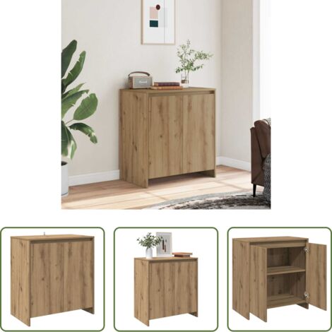 vidaXL Muebles de salón -  Aparador de madera de ingeniería roble artisan 70x41x75 cm