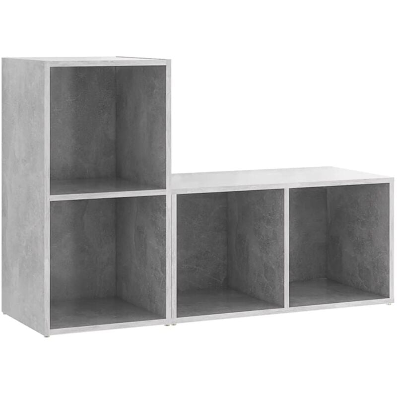 

Vidaxl - Muebles para TV 2 uds aglomerado gris hormigón 72x35x36,5 cm - Gris