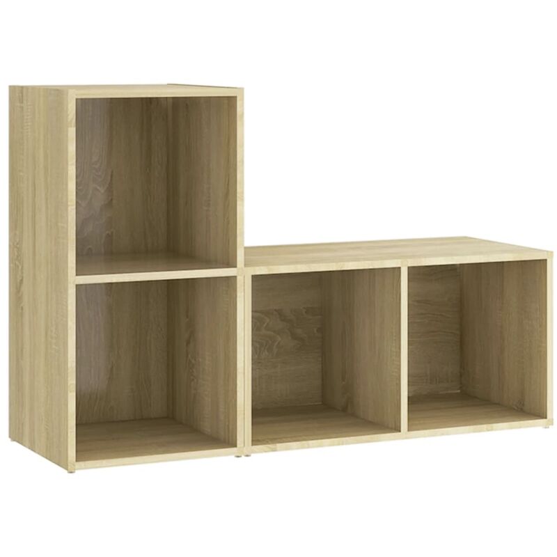 

Vidaxl - Muebles para TV 2 uds aglomerado roble Sonoma 107x35x37cm - Marrón