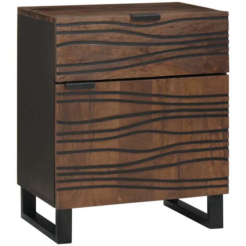 Nachttisch Walnuss 50 X 33 X 60 Cm Massives Mangoholz Vidaxl