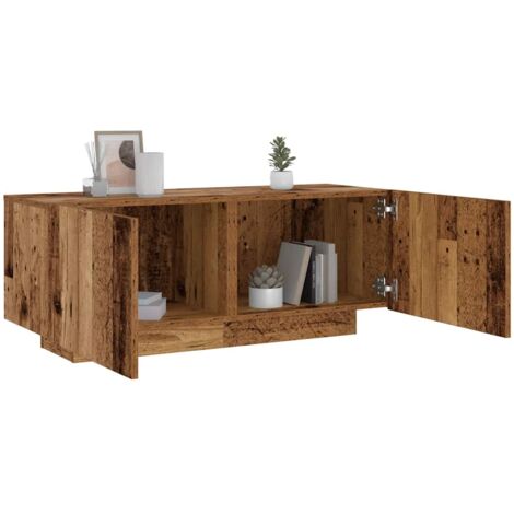 vidaXL Nachttisch Altholz-Optik 100x35x40 cm Holzwerkstoff