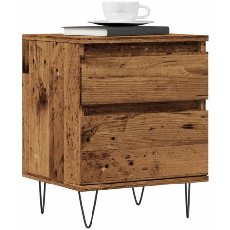 vidaXL Nachttisch Altholz-Optik 40x35x50 cm Holzwerkstoff