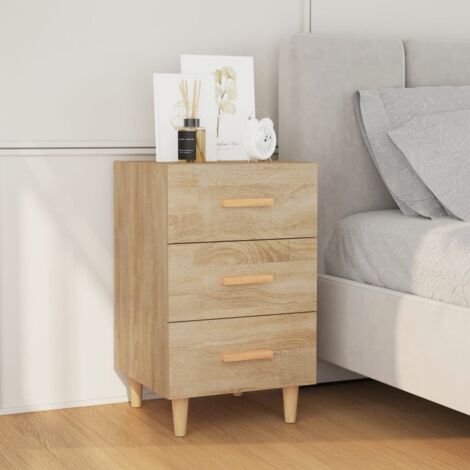 vidaXL Nachttisch Sonoma-Eiche 40x40x66 cm Holzwerkstoff