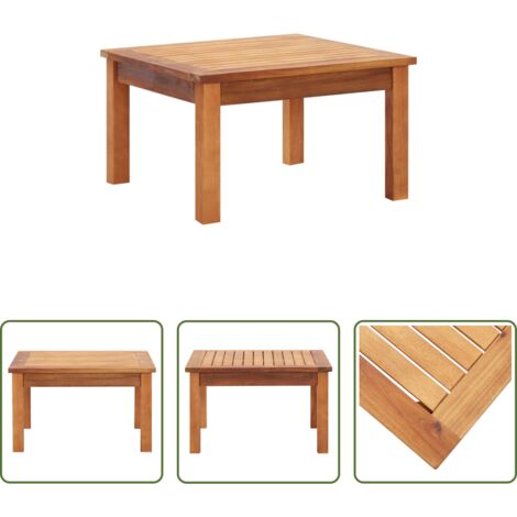 vidaXL Naturöl -  Garten-Couchtisch 60x60x36 cm Massivholz Akazie