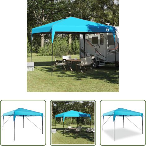 vidaXL Ombreggiatura all'aperto -  Tenda Gazebo Blu 290 x 290 x 251 cm Tessuto