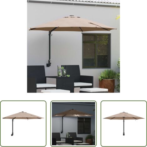 vidaXL Ombrellone da patio -  Ombrello da giardino Talpa 248 x 248 x 148 cm
