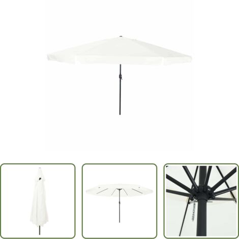 vidaXL Ombrellone sabbia -  Ombrello da giardino Sabbia 394 x 394 x 248 cm