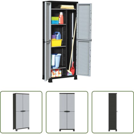 vidaXL Organizzatore casa -  Armadietto in Plastica 68x39x171,5 cm