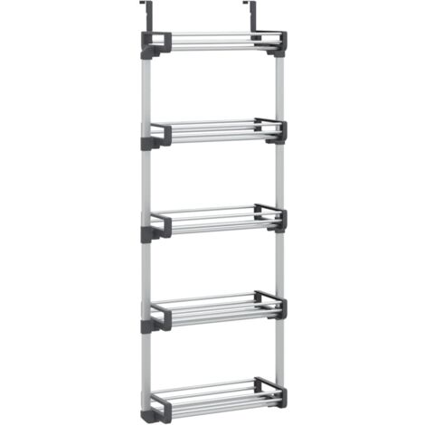 vidaXL Organizzatore per Porta con 5 Ripiani 52x20x135 cm in