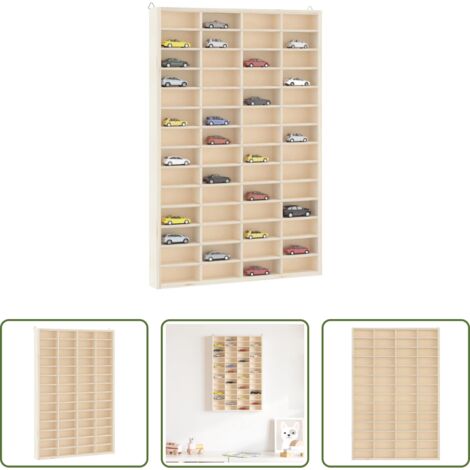 vidaXL Organizzazione -  Vetrina da collezione in legno con 56 scomparti 40x4,5x60cm