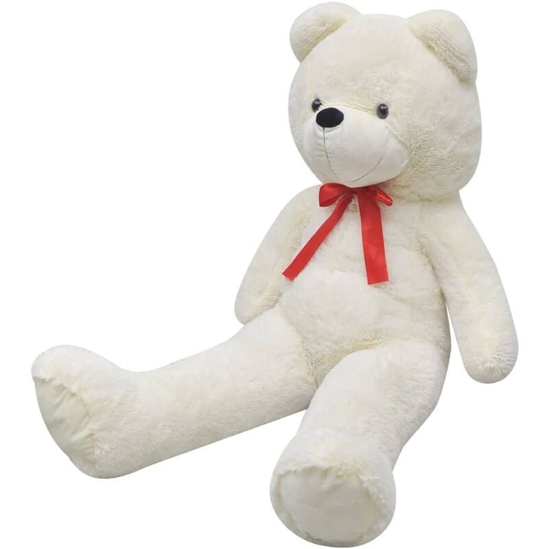 

vidaXL Oso de Peluche Blanco 242 cm - Blanco
