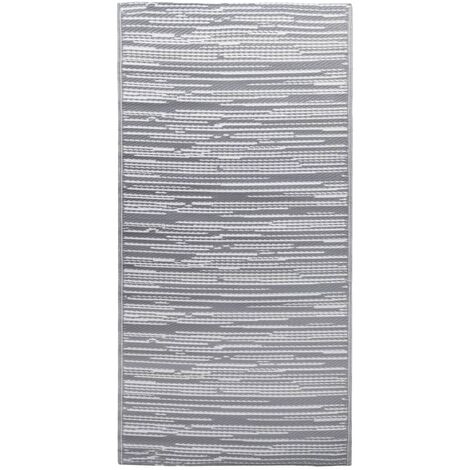 main image of "vidaXL Outdoor Carpet Grey 120x180 cm PP - Grey"