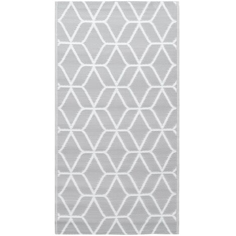vidaXL Outdoor Carpet Grey 120x180 cm PP - Grey