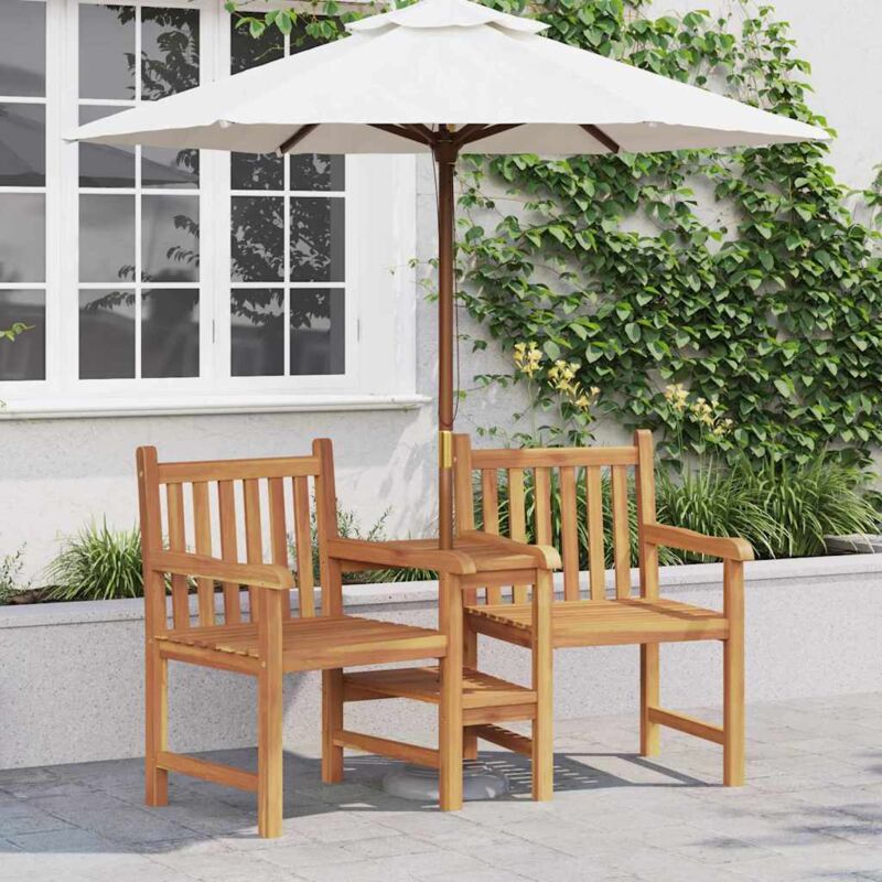 Outdoor Chairs Brown 152 X 63 X 89 Cm Solid Teak Wood Vidaxl