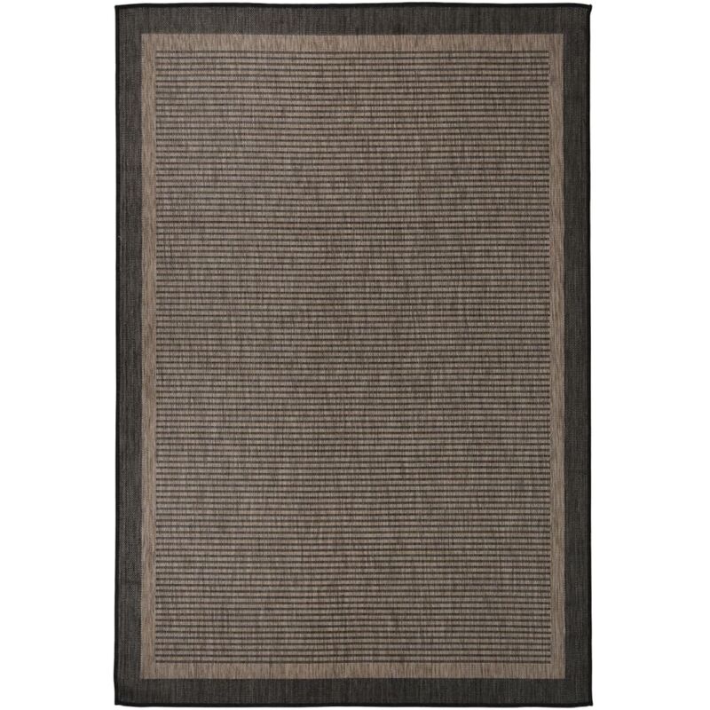 Outdoor Flatweave Rug 160x230 Cm Dark Brown Vidaxl