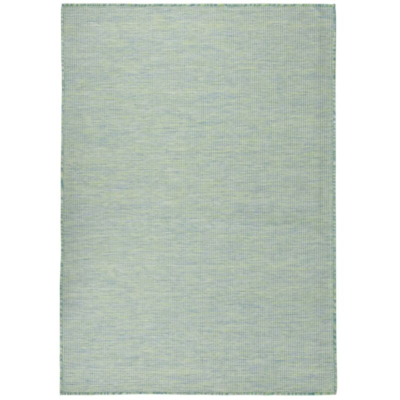 Outdoor Flatweave Rug 200x280 Cm Turquoise Vidaxl