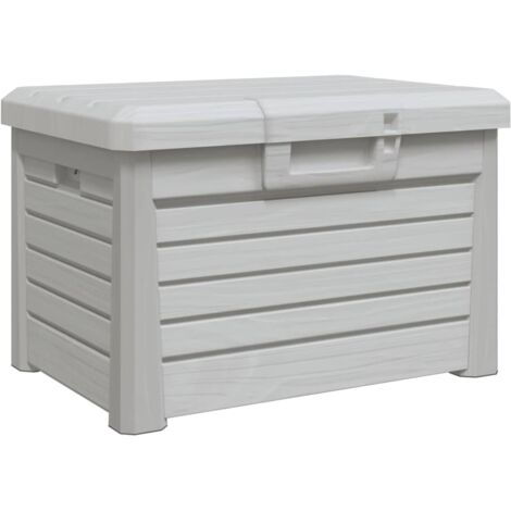 vidaXL Outdoor-Kissenbox Grau 73x50,5x46,5 cm Polypropylen