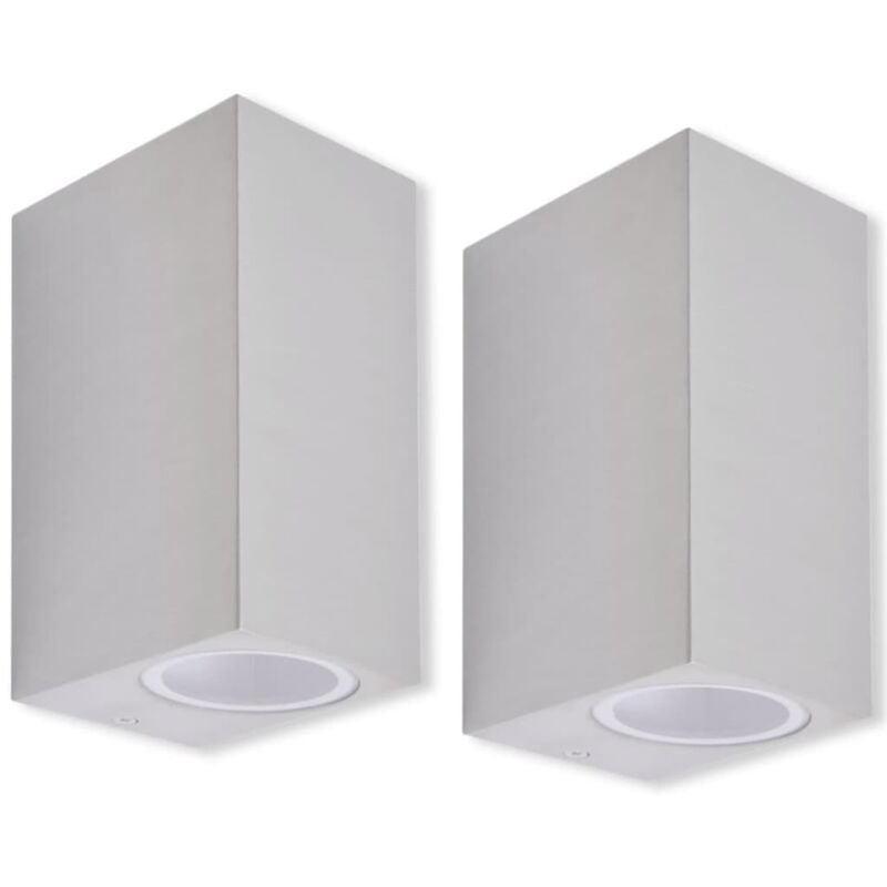 Outdoor Up and Down Wall Lights 2 pcs Vidaxl