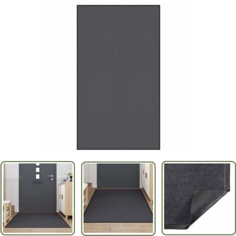 vidaXL Paillasson anthracite 115x200 cm