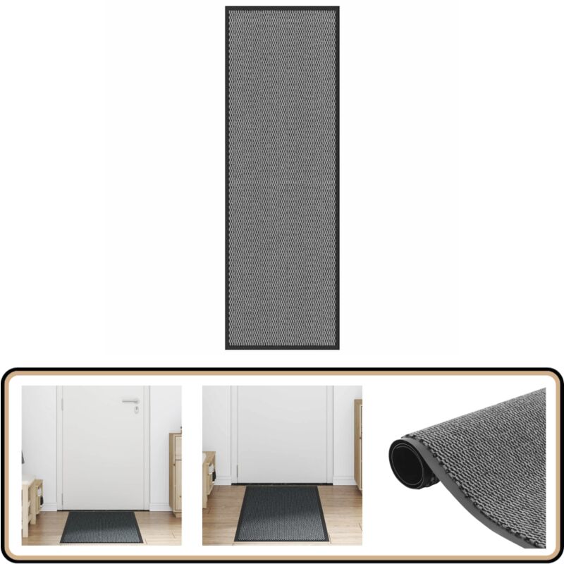 Paillasson anthracite 60x180 cm - Vidaxl