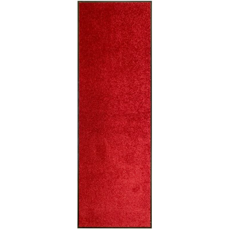 Vidaxl - Paillasson lavable Rouge 60x180 cm
