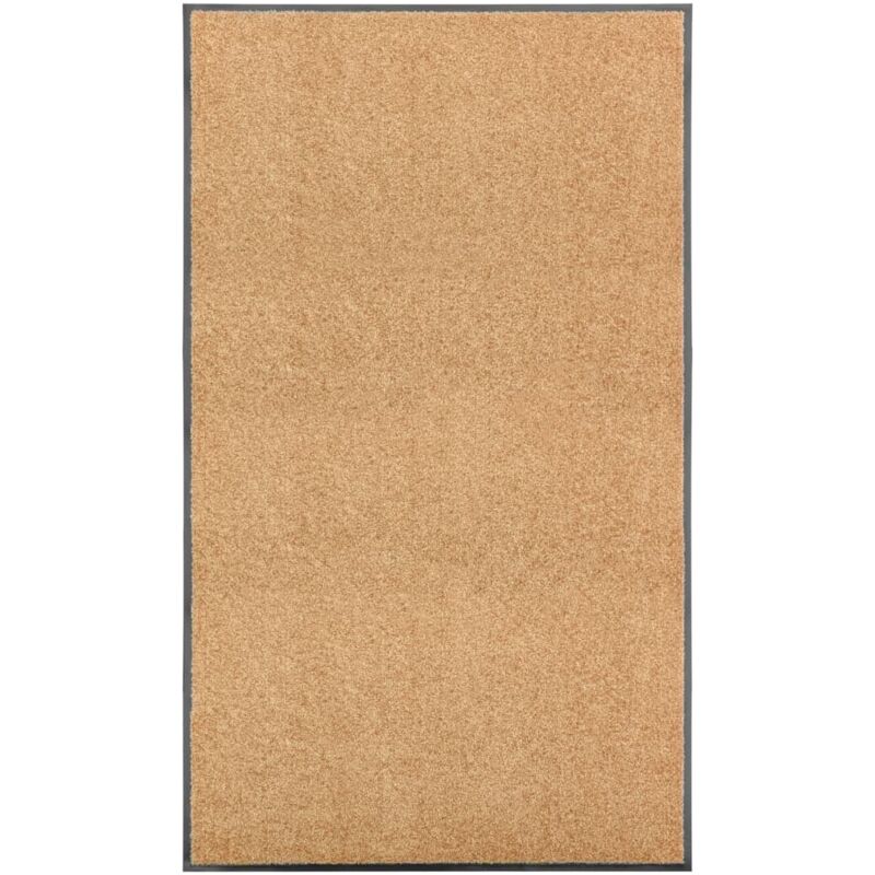 Paillasson lavable Crème 90x150 cm Vidaxl