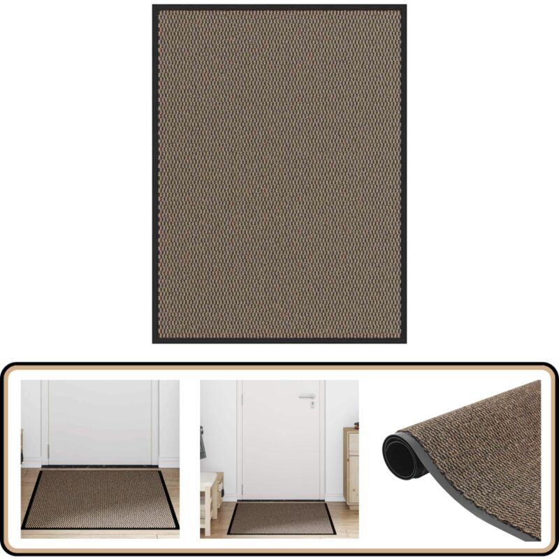 Paillasson marron 90x120 cm - Vidaxl
