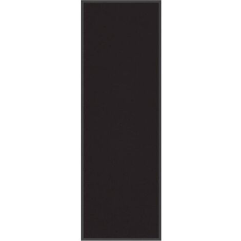 Vidaxl – Paillasson noir 60x180 cm – Polypropylène durable – Support antidérapant PVC – Retient saleté et humidité – Facile à nettoyer