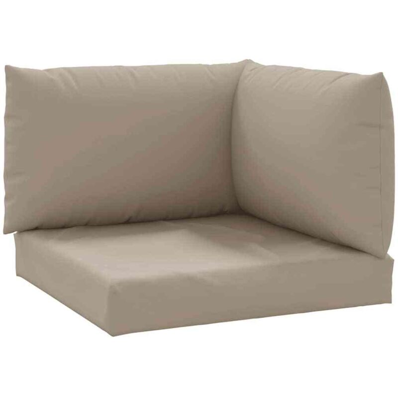 Palettenkissen 3-tlg. Taupe Oxford-gewebe Vidaxl