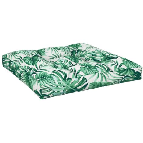 vidaXL Palettensofa-Kissen Blattmuster 70x70x12 cm