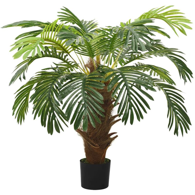 

vidaXL Palmera Cycas artificial con macetero 90 cm verde - Verde