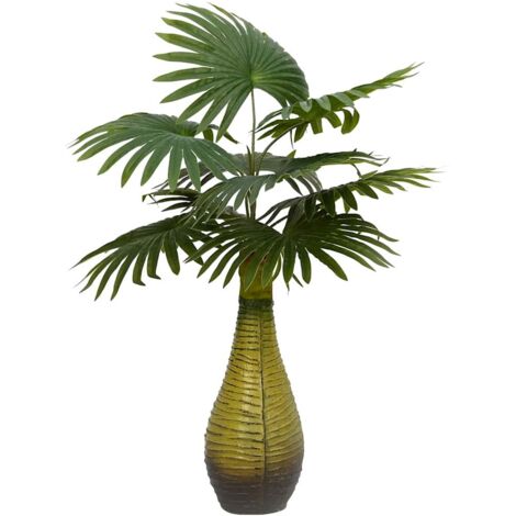 vidaXL Palmier artificiel 9 feuilles 65 cm vert