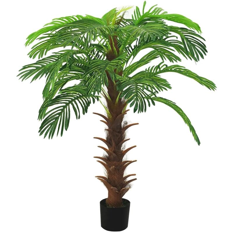 Palmier Cycas artificiel avec pot 140 cm Vert - Vert