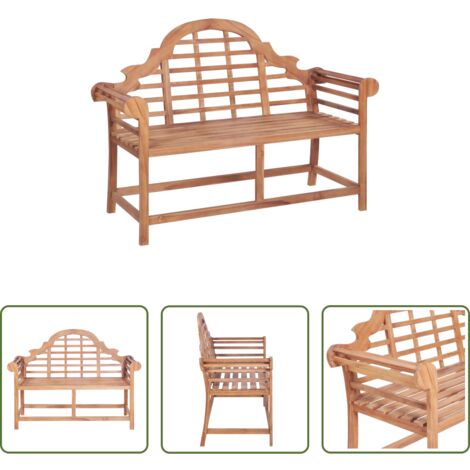vidaXL Panca da esterno -  Panca da Giardino 127x58,5x92,5 cm in Legno Massello di Teak