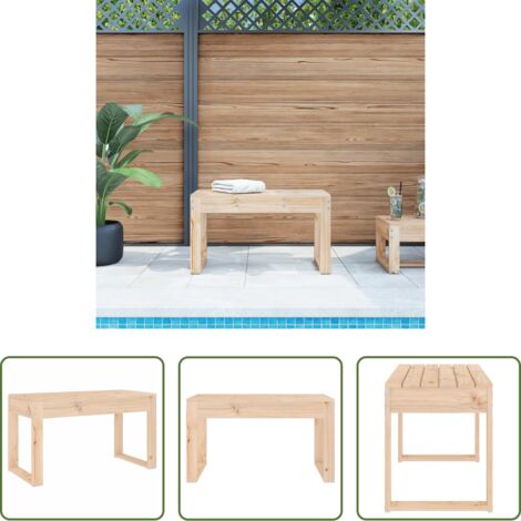 vidaXL Panca da esterno - Panca da Giardino 80x38x45 cm in Legno Massello di Pino