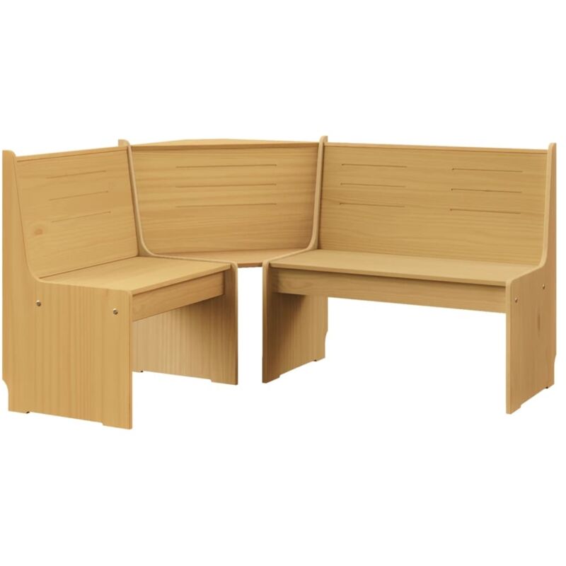 Vidaxl Panca Angolare Reine 151 Cm In Legno Di Pino Marrone Ambra